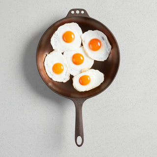 No. 11 Deep Cast Iron Skillet with Glass Lid - La Cuisine