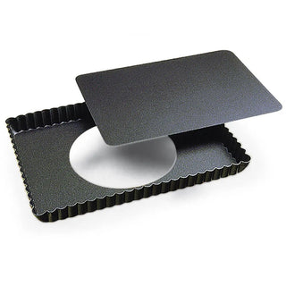 Rectangular Fluted Tart Pan w/Removable Bottom - La Cuisine
