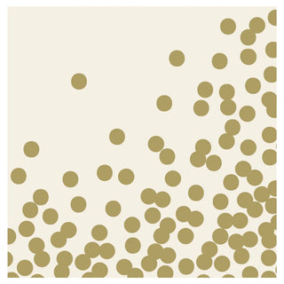 Gold Confetti Cocktail Napkin - 20/pkg - La Cuisine
