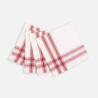 Marseille Napkins, Set/4 Red - La Cuisine