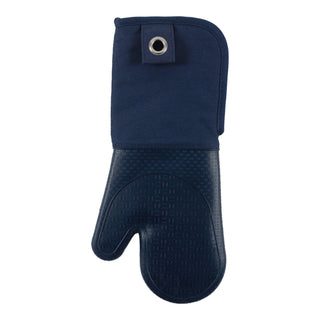 Home Gourmet Classics Oversized Silicone Oven Mitt, Blue - La Cuisine