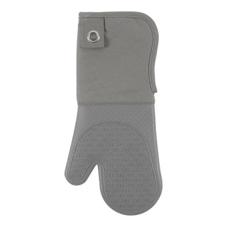 Home Gourmet Classics Oversized Silicone Oven Mitt, Grey - La Cuisine