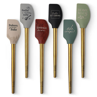 Silicone Spatula w/ Gold Handle - La Cuisine