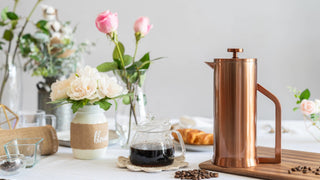 French Press, Double Wall Stainless Steel 1L (Copper) - La Cuisine