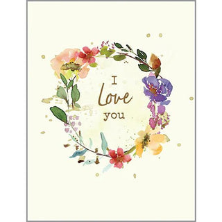 Love card - Floral Wreath