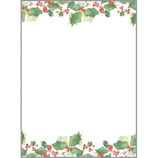 Memo Pad, Holly and Berries