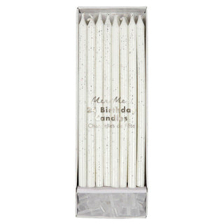 Silver Glitter Candles - La Cuisine