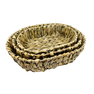 Natural Rush Oval Basket - La Cuisine