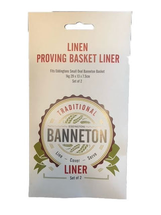 EDDINGTONS Proofing Basket Liner 2/ST Fits Small Oval 29x3x7.5cm - La Cuisine
