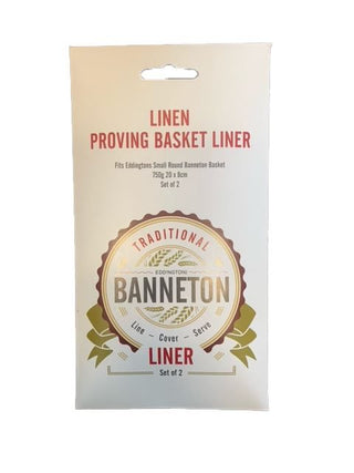 EDDINGTONS Proofing Basket Liner 2/ST Fits Small Round 20x8cm - La Cuisine