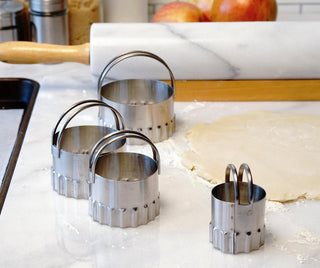 Round Biscuit Cutters - Rippled S/4 - La Cuisine