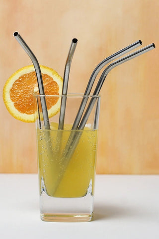 SS Drink Straws, Set/4 - La Cuisine