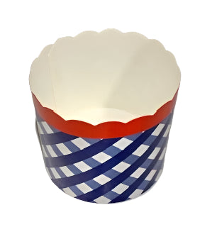 Baking Cup, Large Red, White & Blue- Set of 12 - La Cuisine
