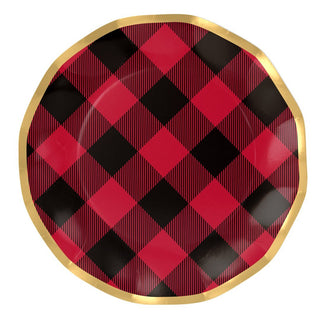 Dinner Plates, Holiday Buffalo Check - La Cuisine