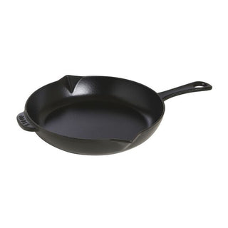 Staub 10" Cast Iron Fry Pan, Black - La Cuisine