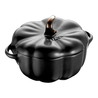 24 oz Pumpkin Cocotte, Matte Black - La Cuisine