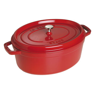 Cocotte Oval 7 QT, Cherry - La Cuisine