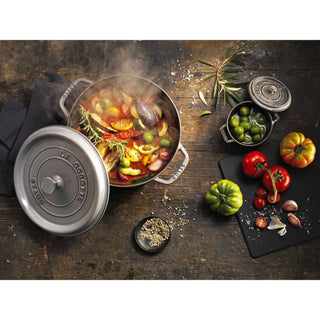 Cocotte Round 7 QT Graphite - La Cuisine