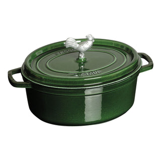 Oval Coq au Vin, 5.75 QT Basil - La Cuisine