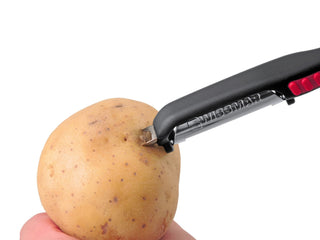 SwissCurve Straight Peeler, Blk/Red - La Cuisine