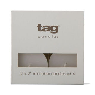 Mini Pillar Candle - set/4 - white - La Cuisine