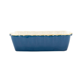 Italian Bakers Blue Rectangular Baker, Medium