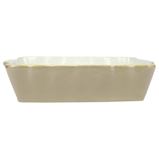Italian Bakers Cappuccino Rectangular Baker, Large - La Cuisine