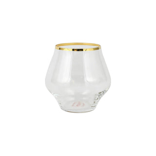 Contessa Gold Stemless Wine Glass - La Cuisine