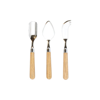 Albero Oak Cheese Knife Set - La Cuisine