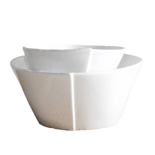 Lastra White Large Stacking Serving Bowl - La Cuisine