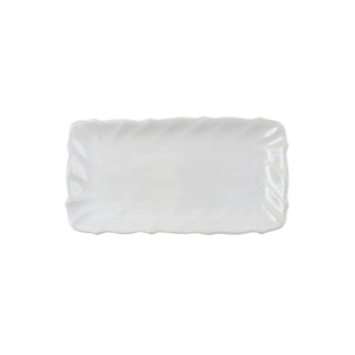 Incanto Stone White Ruffle Rectangular Tray - La Cuisine