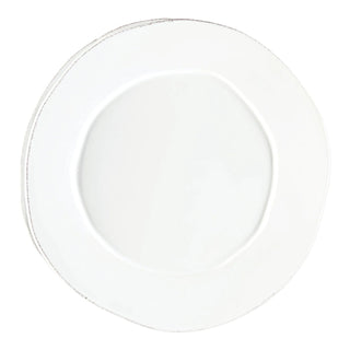 Lastra White Round Platter - La Cuisine
