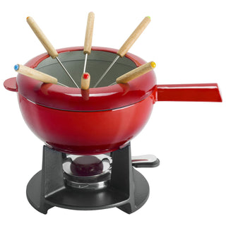 8" Fondue Pot w/ 6 Forks - La Cuisine
