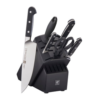 Pro 7pc Block Set with Black Rubberwood Block - La Cuisine