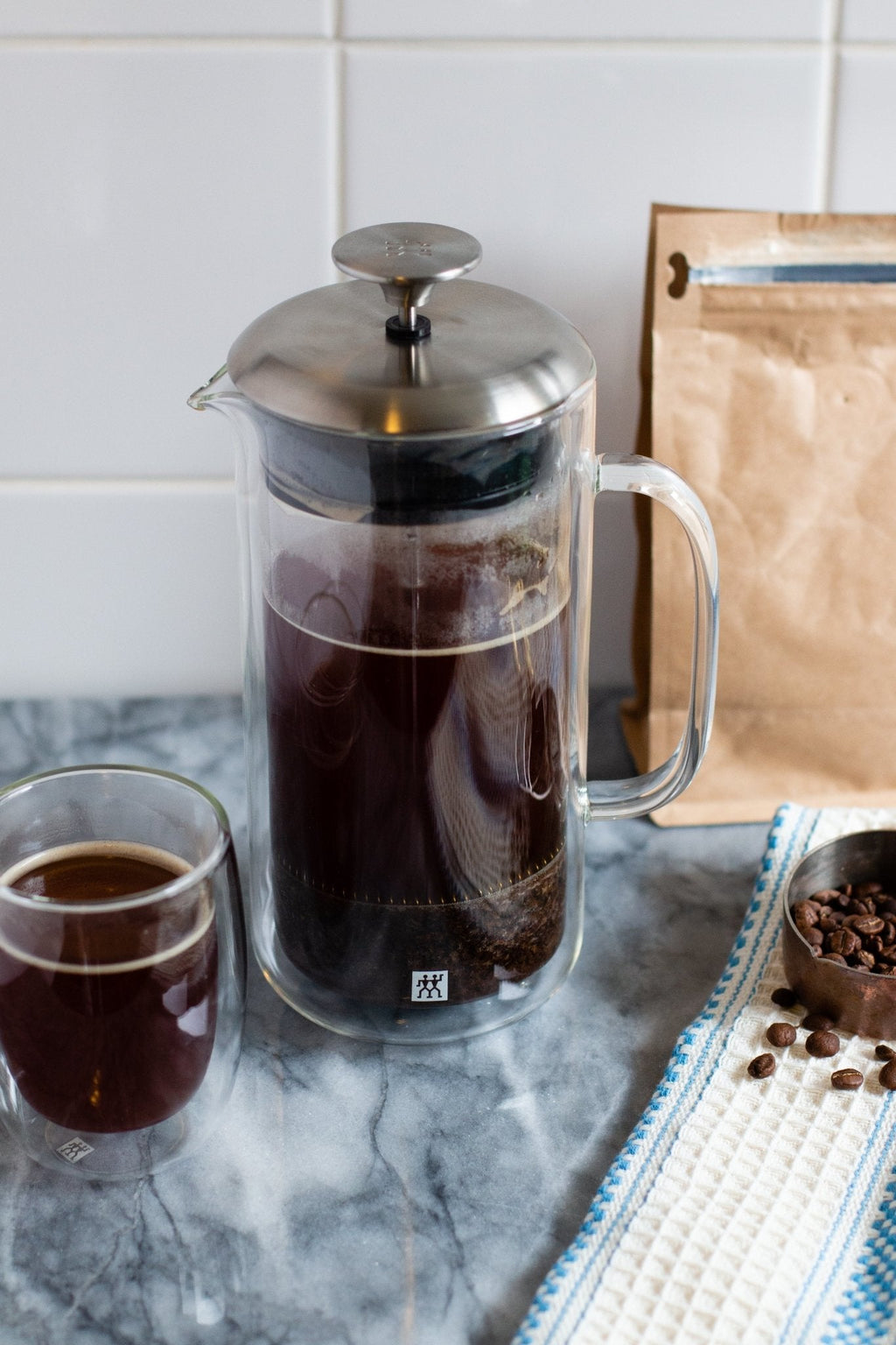 Zwilling Sorrento French Press and Latte Glass Set