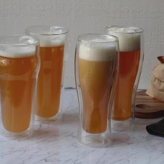 double walled glassware