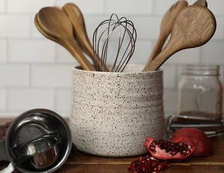 Stoneware Utensil Crock - La Cuisine