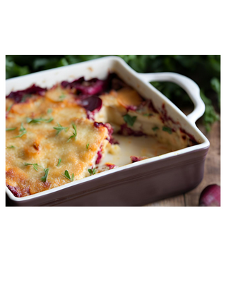 Creamy Root Vegetable Gratin for Two