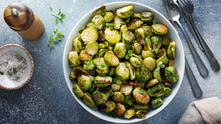 Skillet Caesar Brussels Sprouts