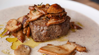 Steak with Mushroom Sauce