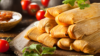 Chile Cheese Tamales with Avocado Crema