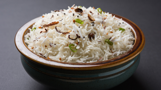 Crispy Coconut Rice with Green Onion