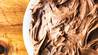 Vanilla Bean Cake with Italian Chocolate Buttercream Frosting