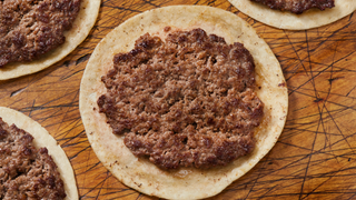 Green Chile Smash Burger Taco