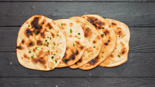 Gluten-Free Naan with Garlic-Herb Butter