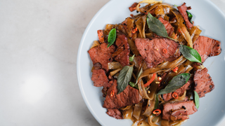 Spicy Basil Noodles