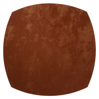 Red Rock Velvet Elliptical Placemats Set/4 - La Cuisine