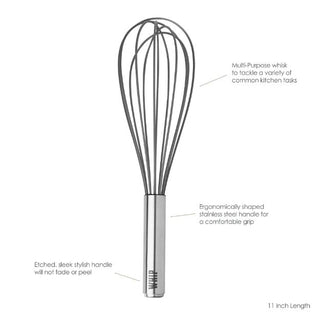 11" Silicone Whip Whisk - La Cuisine