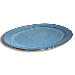 Stillwater Azul Oval Platter - La Cuisine