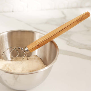 Olive Wood Swedish Dough Whisk - La Cuisine